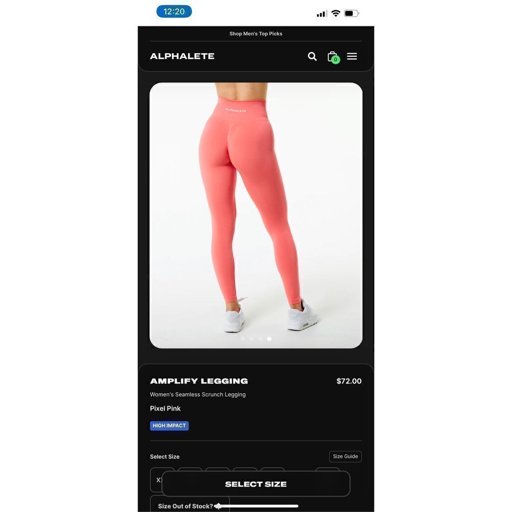 Alphalete Amplify Leggings -Day Tripper (S)